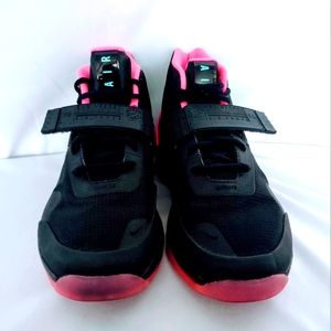 NIKE AIR FORCE MAX BLACK PINK BLAST BLUE CHILL MEN'S BASKETBALL SHOES SIze 9